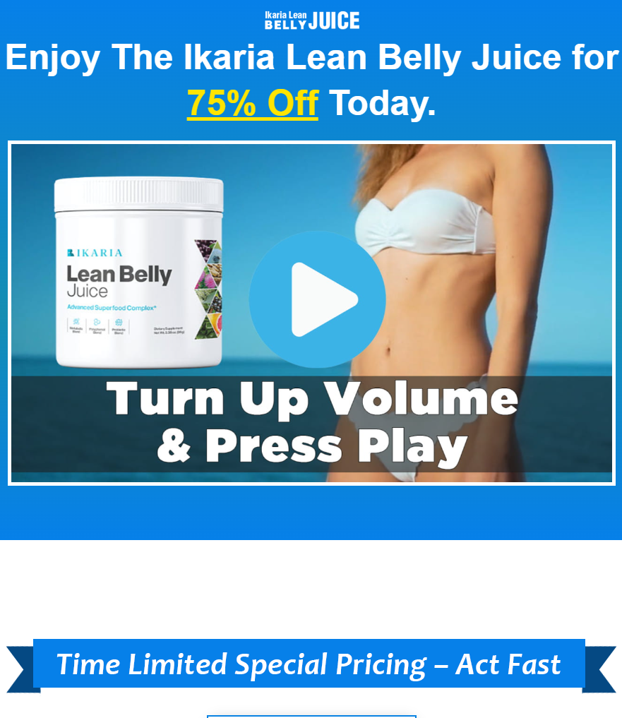 Watch Ikaria Lean Belly Juice Video